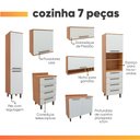 Ver imagem 5 de Armário de Cozinha Completa 8 Portas 8 Gavetas Grécia Madeirado/off White