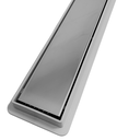 Ver imagem 3 de Ralo Linear 5x50 Invisível Banheiro Inox Oculto 2 em 1 Coletor Cinza Saídas 40mm com Tela (5cm X 51c