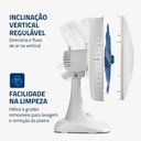 Ver imagem 3 de Ventilador de Mesa Mondial Super Power 6 Pás 140w 40cm Branco e Azul Vsp-40-w - 127v