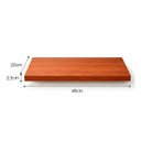 Ver imagem 4 de Prateleira MDF 40x20 Moderna Suporte Parede Invisivel 25mm Italian Noce