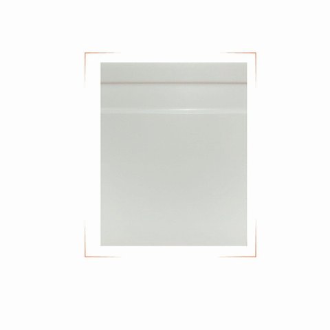 Kit Rodape 07cm Frisado Slim Branco 09PÇ (18MT) Rodapeshop