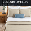 Ver imagem 6 de Conjunto Cama Casal King Size Lory 200 Fios Bordado 100%algodao Verity:caqui