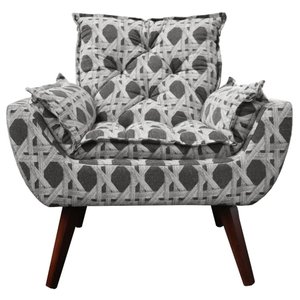 Poltrona Opala Decorativa Estampado - Kasa Sofá