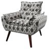 Poltrona Opala Decorativa Estampado - Kasa Sofá - 3