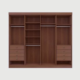 Guarda-Roupa Casal MDF 8 Portas Ripado Imperio - 12