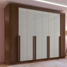 Guarda-Roupa Casal MDF 8 Portas Ripado Imperio - 1