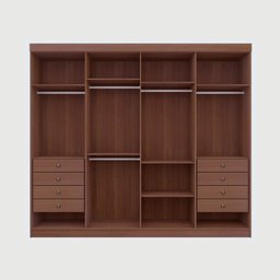 Guarda-Roupa Casal MDF 8 Portas Ripado Imperio - 11