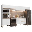 Ver imagem 4 de Cozinha Completa Pieta 9 Portas 1 Gaveta MDP 330cm Branca Madesa