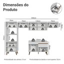 Ver imagem 2 de Cozinha Completa Pieta 9 Portas 1 Gaveta MDP 330cm Branca Madesa