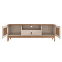 Ver imagem 3 de Rack para TV 1.6 Gabriela Efeito Palha Off White Noce