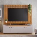 Ver imagem 2 de Home Conceito para TV até 65" Ripado 4 Portas Cinamomo-Off