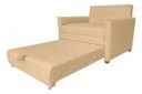 Ver imagem 4 de Poltrona-Cama Monica Retratil Macia Quarto Visita Sala Suede:Bege/Suede