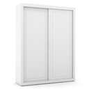 Ver imagem 2 de Jogo de Quarto Infantil Tutto New Guarda Roupa 2 Portas e Berço Branco Soft com Capitonê - Matic M