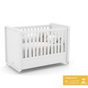 Ver imagem 6 de Jogo de Quarto Infantil Tutto New Guarda Roupa 2 Portas e Berço Branco Soft com Capitonê - Matic M