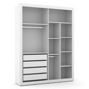 Ver imagem 3 de Jogo de Quarto Infantil Tutto New Guarda Roupa 2 Portas e Berço Branco Soft com Capitonê - Matic M