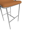 Ver imagem 6 de Kit 2 Banquetas Alta Bancada Base Ferro Champanhe Jbv Móveis: Terracota