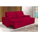 Ver imagem 1 de Sofá Dallas 5 Lugares 2,90cm Retrátil e Reclinável - de Casa Décor e Estofados. Cor:vermelho:vermelh
