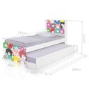 Ver imagem 2 de Bi Cama Juvenil Zap com Cabeceira Ursinhos Coloridos