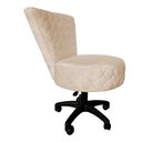 Ver imagem 2 de Poltrona Decorativa Royal Metalasse Base Giratória Slk Decor Bege