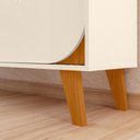 Ver mais imagens de Rack Bancada com Painel para Tv 65 Pol 2 Portas Duna 182 Cm Cinamomo Off White Madetec