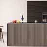 Kit 10 Painel Ripado de Madeira Pvc Cinza Mongo para Decoração Sala Quarto Cozinha 2,9m X 0,16m Open - 3