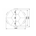 Ver imagem 4 de Círculo Sextavado Infantil C/ Cadeira em Fórmica