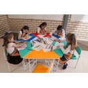 Ver imagem 1 de Círculo Sextavado Infantil C/ Cadeira em Fórmica