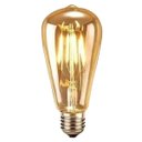 Ver imagem 1 de Lâmpada Vintage Filamento Led Decorativa Retrô Vintage Âmbar St64 4w 320lm