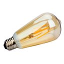 Ver imagem 4 de Lâmpada Vintage Filamento Led Decorativa Retrô Vintage Âmbar St64 4w 320lm