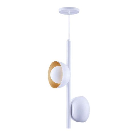 Luminária Pendente Jabuticaba Noruega 2 Lâmpadas para Sala de Jantar Mesa Balcão Bivolt:branco/110v/