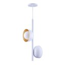 Ver imagem 1 de Luminária Pendente Jabuticaba Noruega 2 Lâmpadas para Sala de Jantar Mesa Balcão Bivolt:branco/110v/