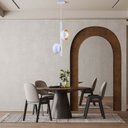 Ver imagem 3 de Luminária Pendente Jabuticaba Noruega 2 Lâmpadas para Sala de Jantar Mesa Balcão Bivolt:branco/110v/