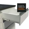 Armário de Cozinha Completa 100% MDF 250cm Frentes Branco Brilho Acordes Madesa XA01 - 7