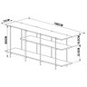 Rack Bancada para Tv 55 Pol. com Prateleiras Tube Vermont Base Cobre- Artesano - 4