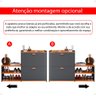 Banco Sapateira 2 Gaveta Prateleira Calçados Quarto Hall Entrada Retrô Cinza/cinamomo - Rpm - 7