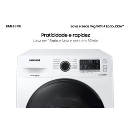 Lava e Seca Samsung Ecobubble 11kg Branca WD11A - 127V - 10
