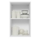 Ver imagem 5 de Armário Aéreo Madesa Lux 40 cm 1 Porta Branco/Branco Veludo