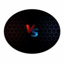 Ver imagem 2 de Tapete Emborrachado Oval Vs Vermelho e Azul 70x90cm