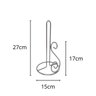 Porta Papel Toalha Aramado Suporte Vertical para Mesa e Cozinha de Metal Resistente - 5