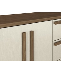 Comoda Grande Malaga Gold 2 Portas 5 Gavetas Santos Andira - 7