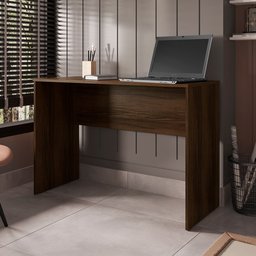 Mesa Para Computador Escrivaninha 110cm Euro II C14 Castanho - Mpozenato - 2