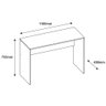 Mesa Para Computador Escrivaninha 110cm Euro II C14 Castanho - Mpozenato - 4