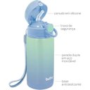 Ver mais imagens de Copo Garrafa Termica Infantil com Canudo AÇO INOX 400ML Buba Azul