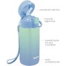 Copo Garrafa Termica Infantil com Canudo AÇO INOX 400ML Buba Azul - 8