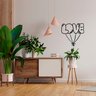 Adesivo Decorativo Porta Love Amor Lettering Decoração Quarto Infantil Kanto Store Adesivo de Parede - 3