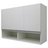 Armário Aéreo Multiuso 3 Portas com Nicho P/cozinha 100% Mdf - 1