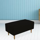 Ver imagem 5 de Kit 02 Puffs Cléo W01 Pés Palito 90 Cm Suede Preto