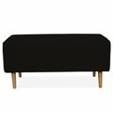 Ver imagem 3 de Kit 02 Puffs Cléo W01 Pés Palito 90 Cm Suede Preto
