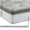 Ver imagem 7 de Conjunto Box Branco+Colchão Molas Ensacadas Casal 138x188x74