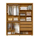 Ver imagem 3 de Guarda Roupas 100% Mdf 2 Espelhos 4 Portas 187cm Greco 182 Espazzo Madetec